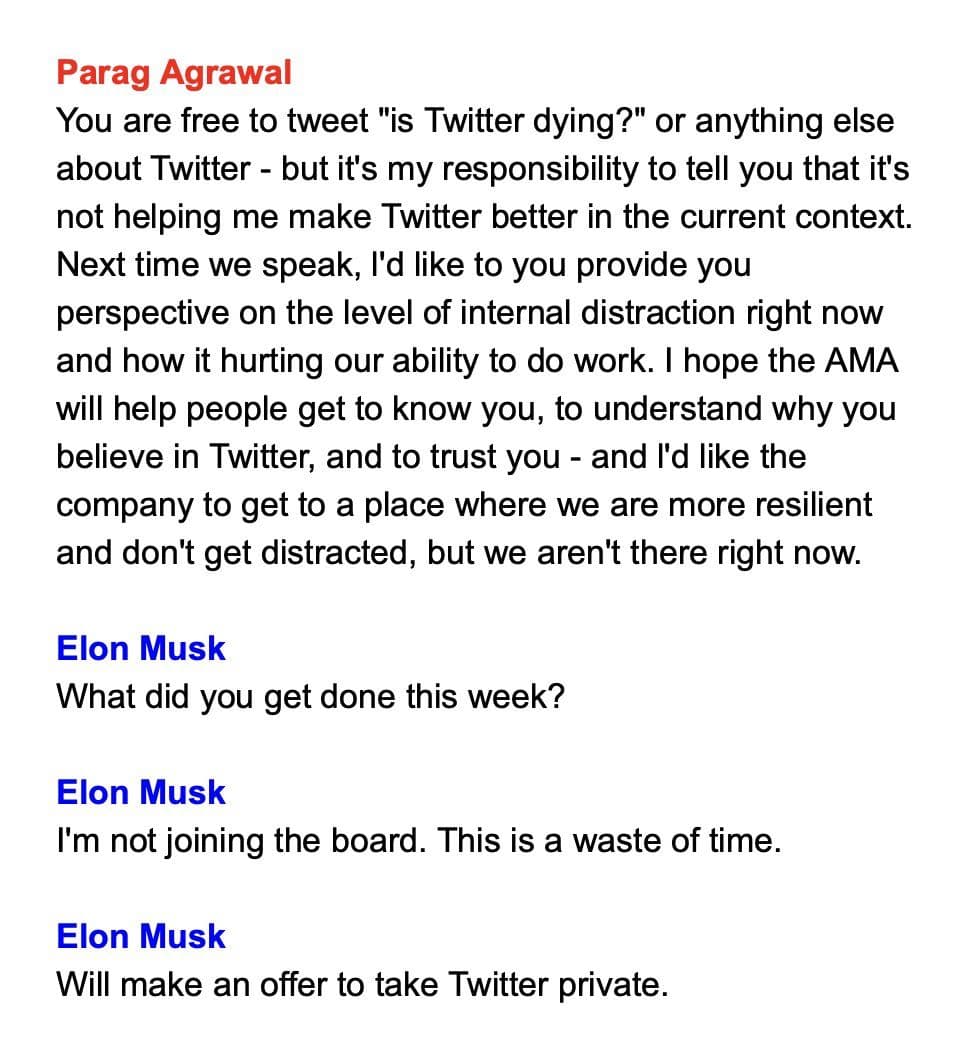 Elon what have you done email