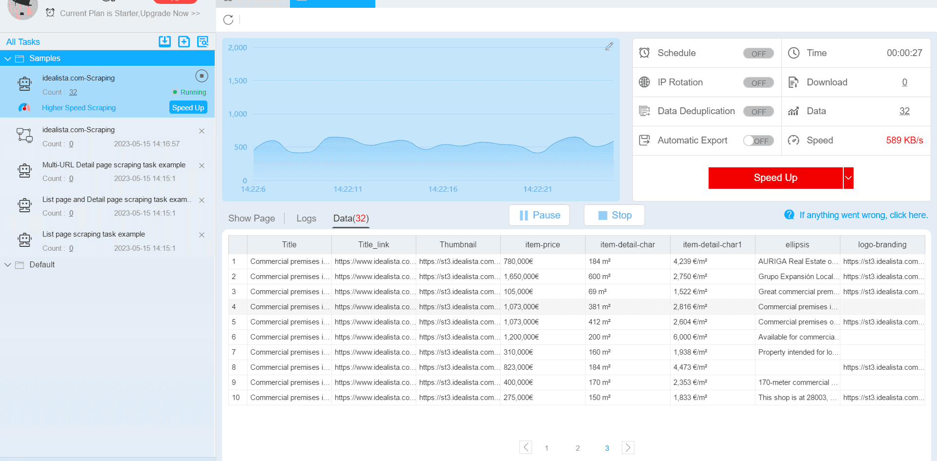 ScrapeStorm Dashboard