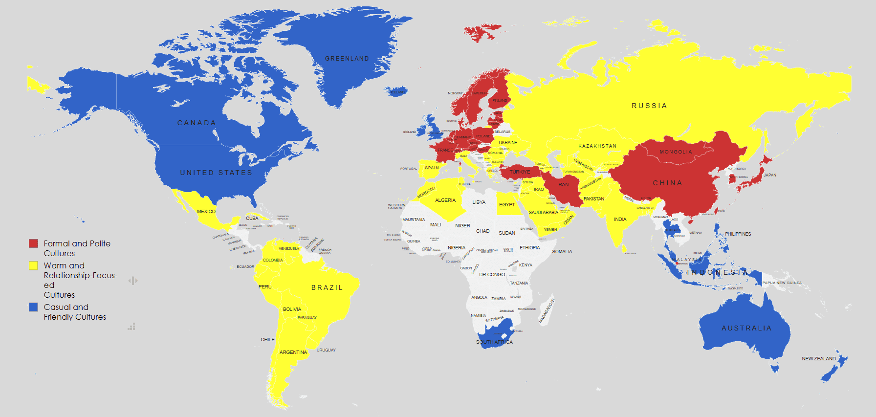 Culturally relevant sign offs map