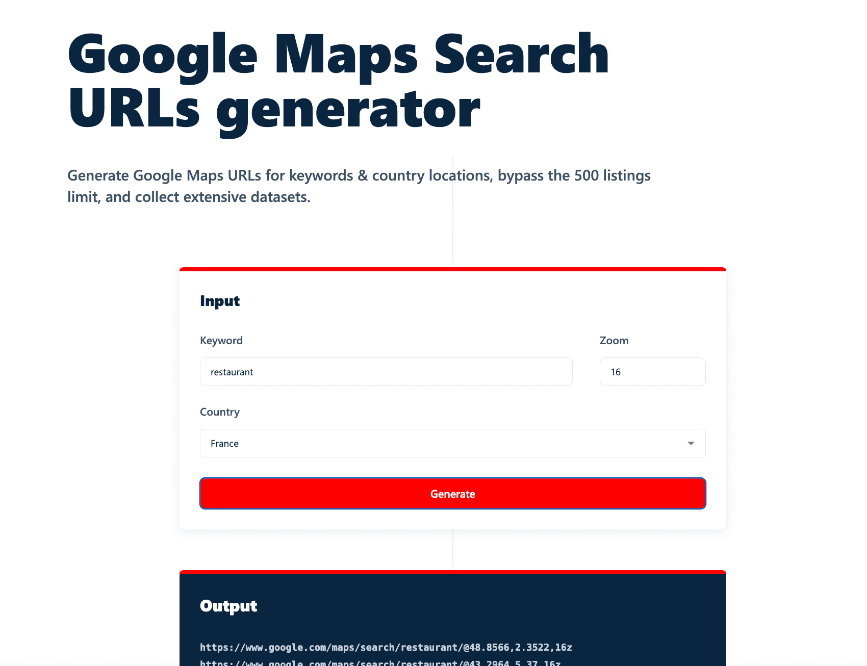 lobstr google maps search urls generator - image5.png