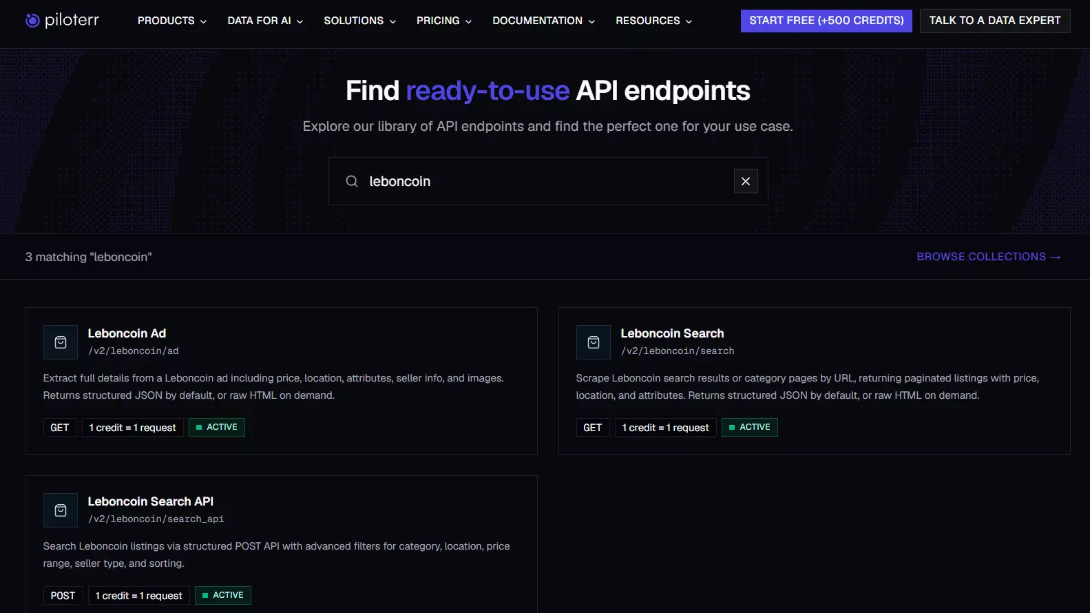 Best sync Leboncoin API: Piloterr