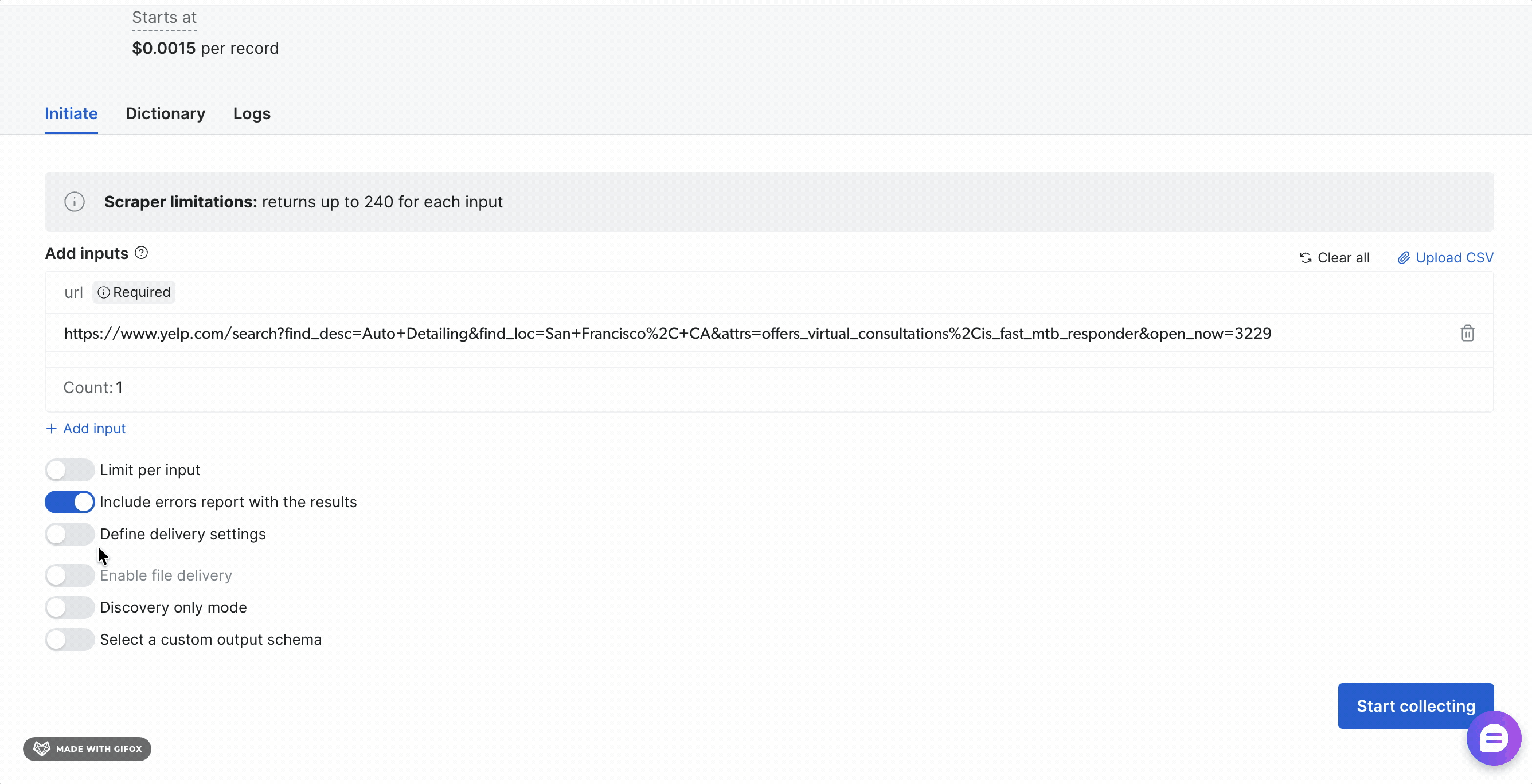Bright Data export and delivery options showing S3, Snowflake, Google Cloud, Azure, and SFTP integrations
