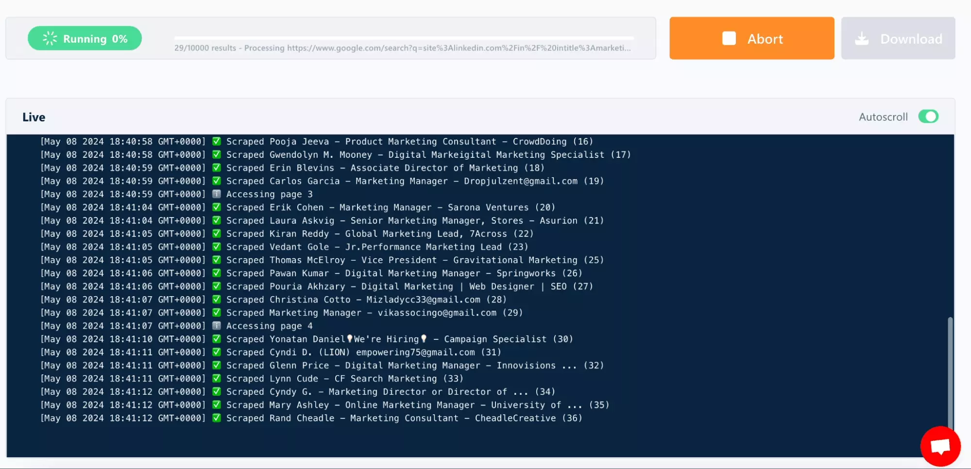 google search scraper lobstr io console screenshot - image2.png