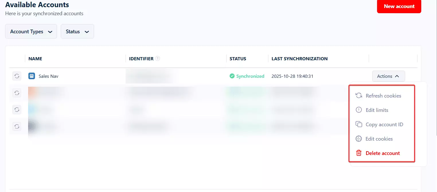Lobstr.io: Best Evaboot Alternative - Account management image26