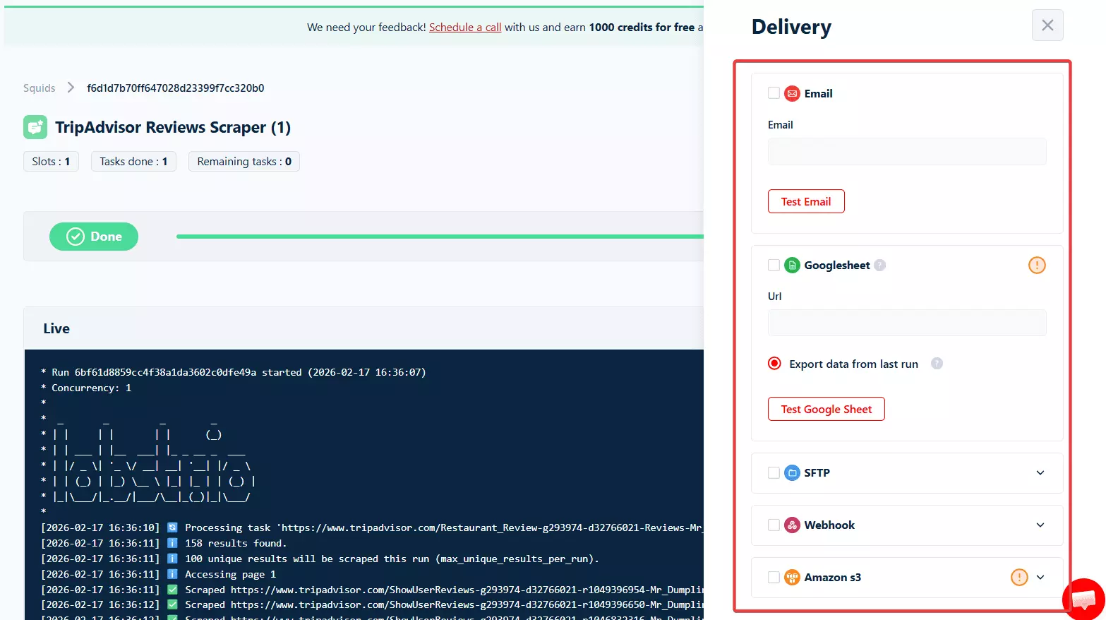Best TripAdvisor Reviews Scrapers of 2026 - Data export and integrations image14