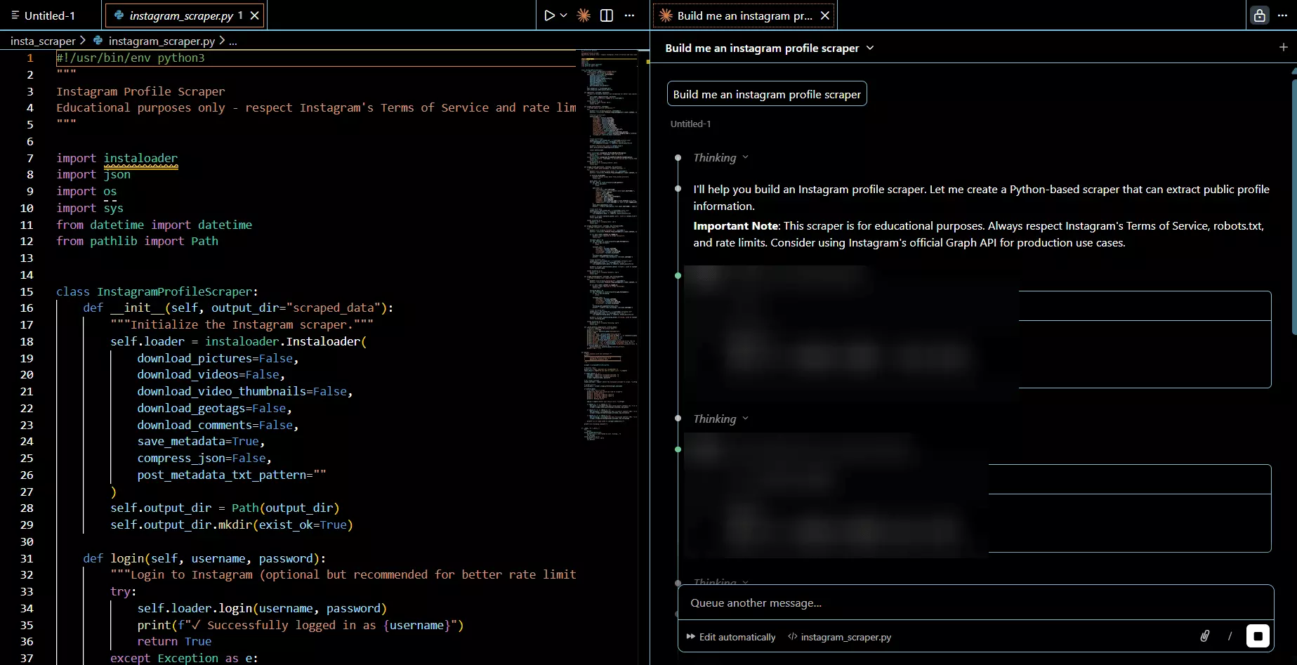 2 ways to scrape Instagram profiles - Build your own scraper image6