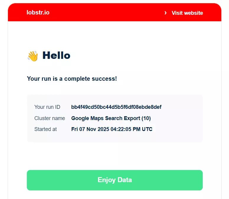 How to scrape Google Maps using lobstr.io (no coding needed) - 5. Enjoy image32
