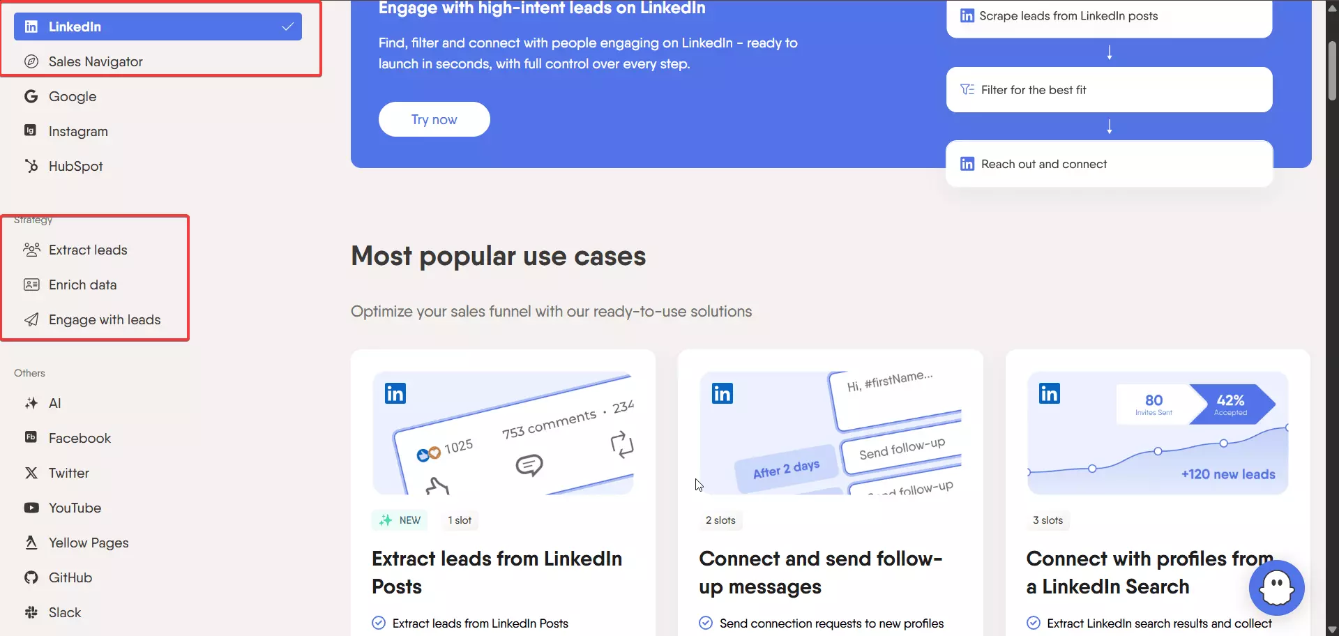 Popular Evaboot alternatives to consider for specific use cases - Is phantombuster a good alternative to Evaboot?