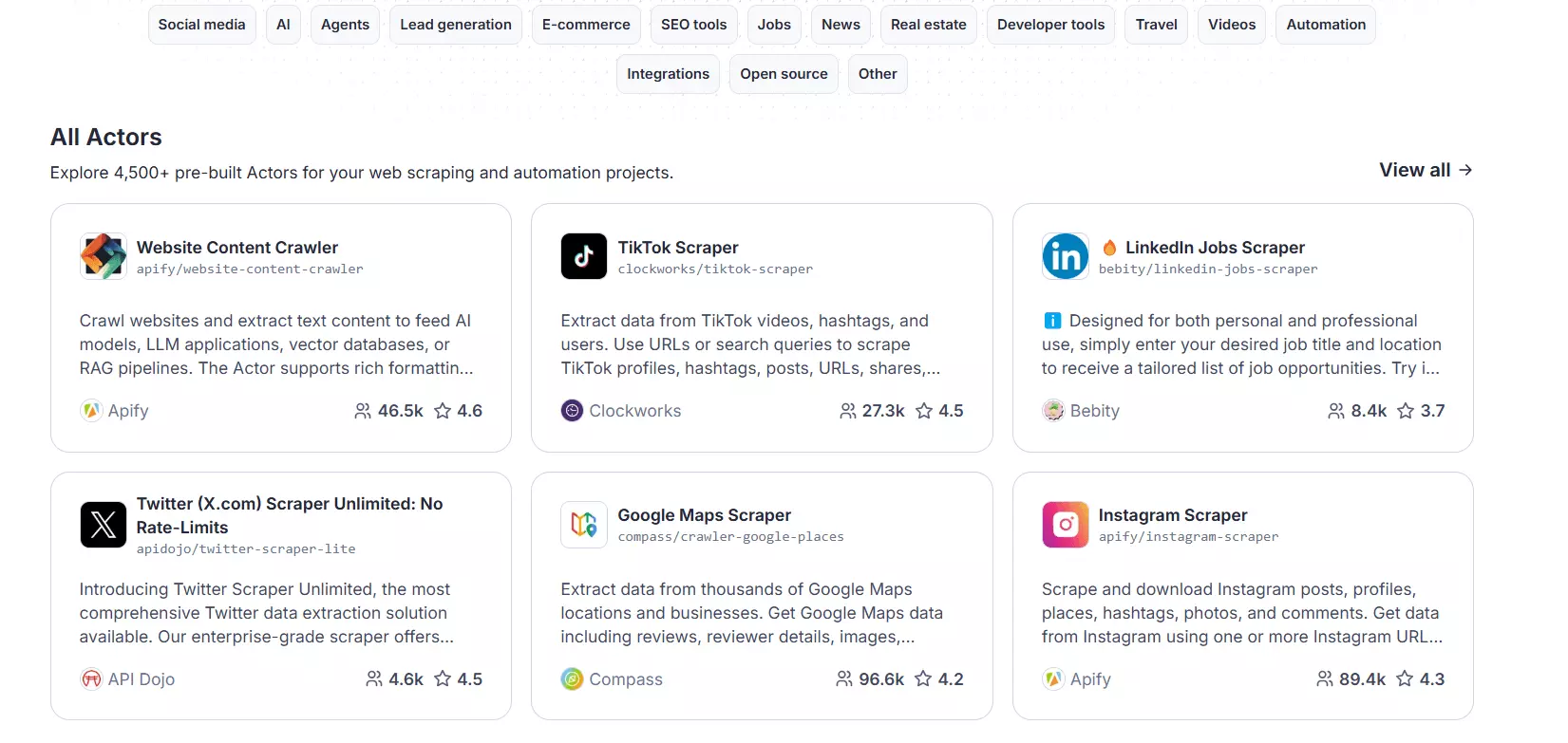 Best Phantombuster alternatives for web scraping - Why is it a good alternative? image24