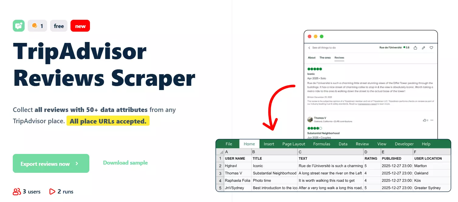 Best TripAdvisor Reviews Scrapers of 2026 - 1. Lobstr.io