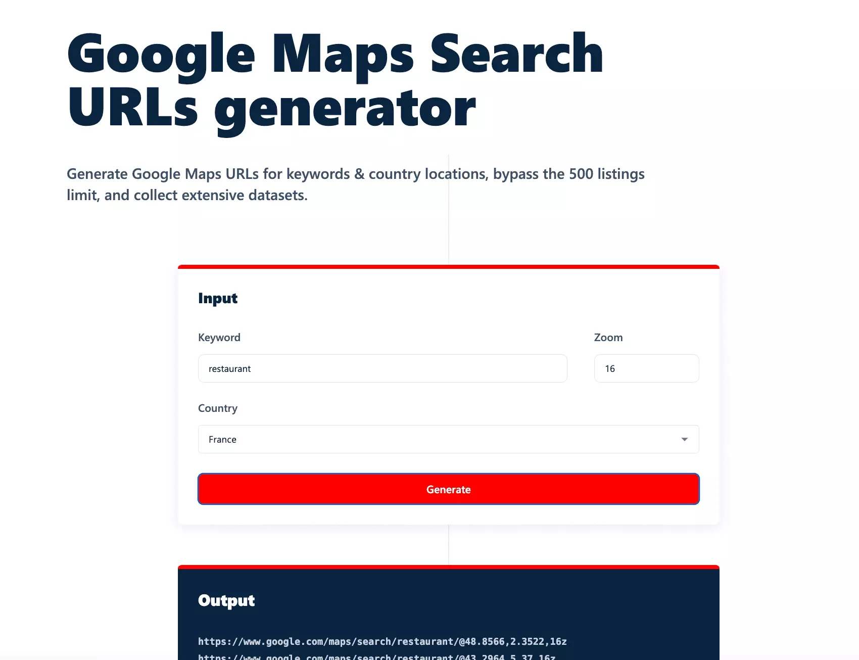 lobstr google maps search urls generator - image5.png