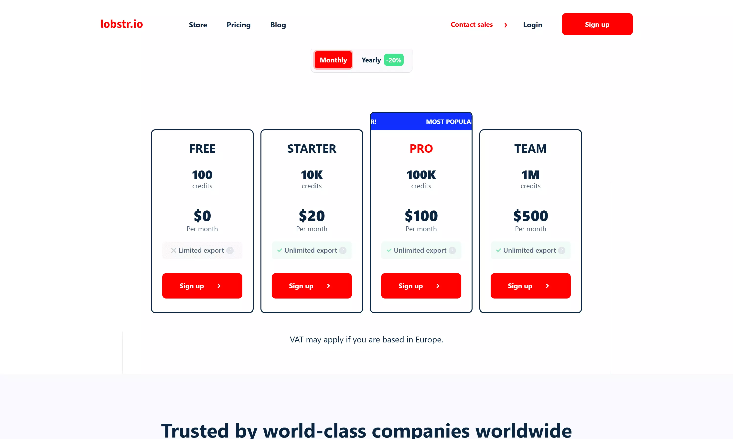 Pricing