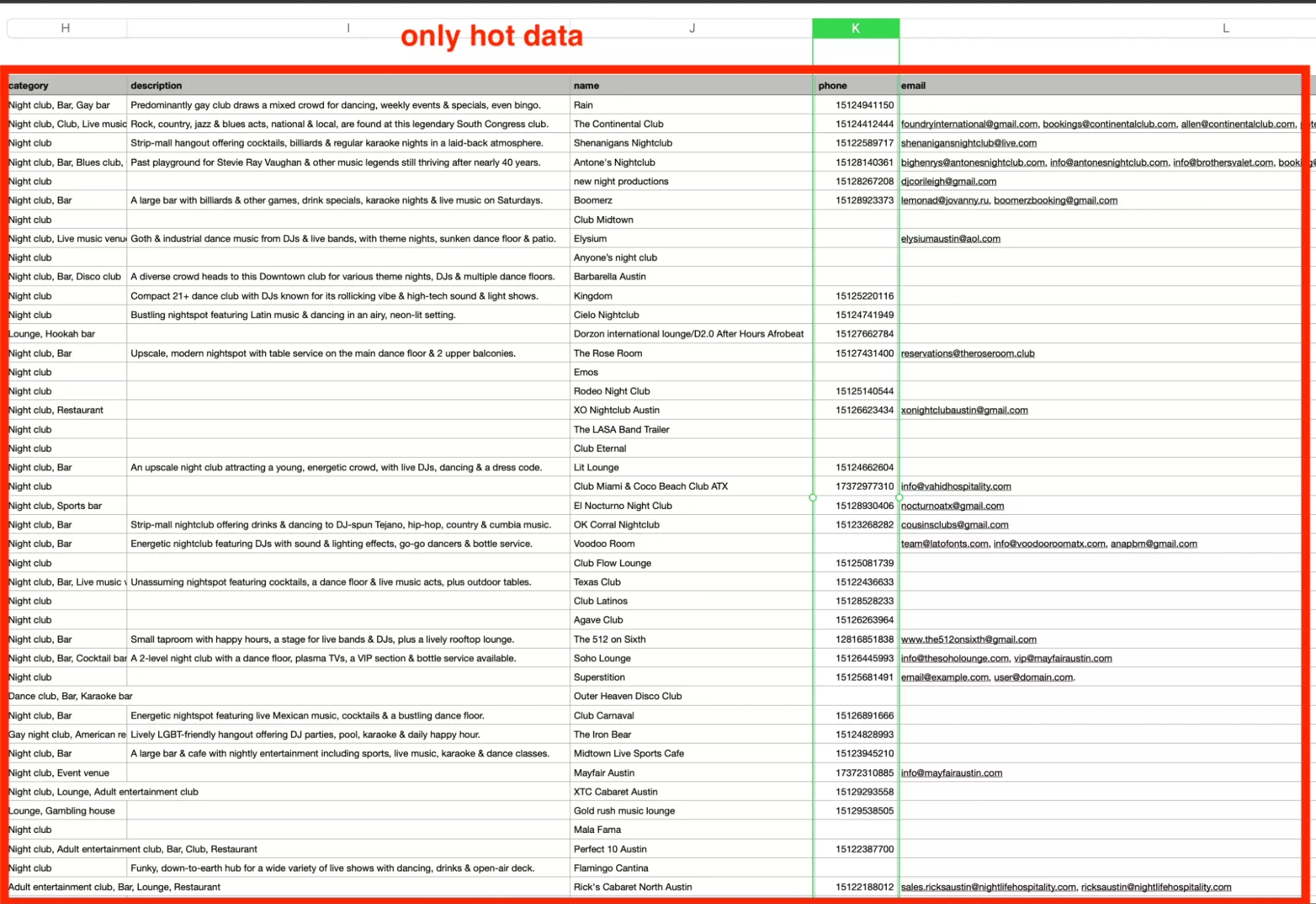 snapshot of data collected by google maps search export by lobstr.png