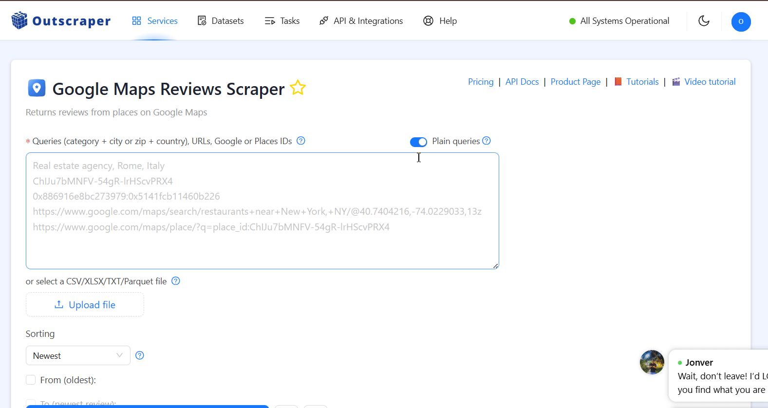 Outscraper setup