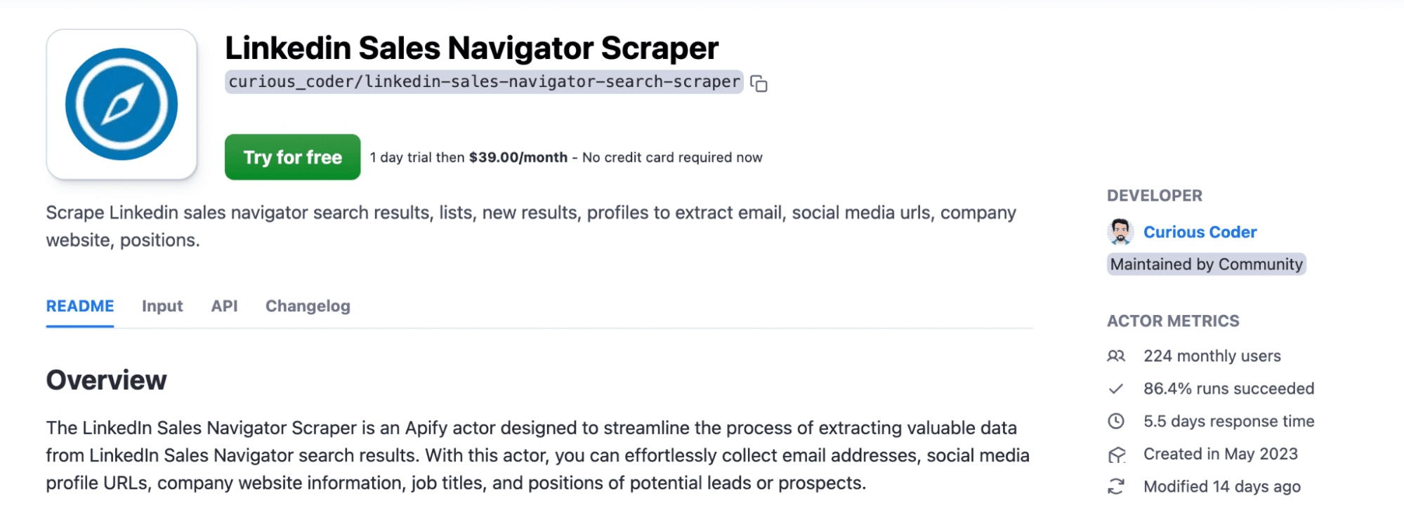 apify linkedin sales navigator scraper product page - image38.png
