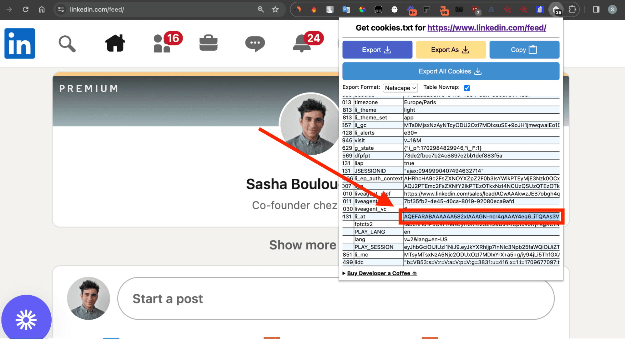 collect the linkedin session cookie with add on - image2.png